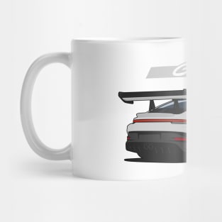 Rear car 911 gt3 rs grey Mug